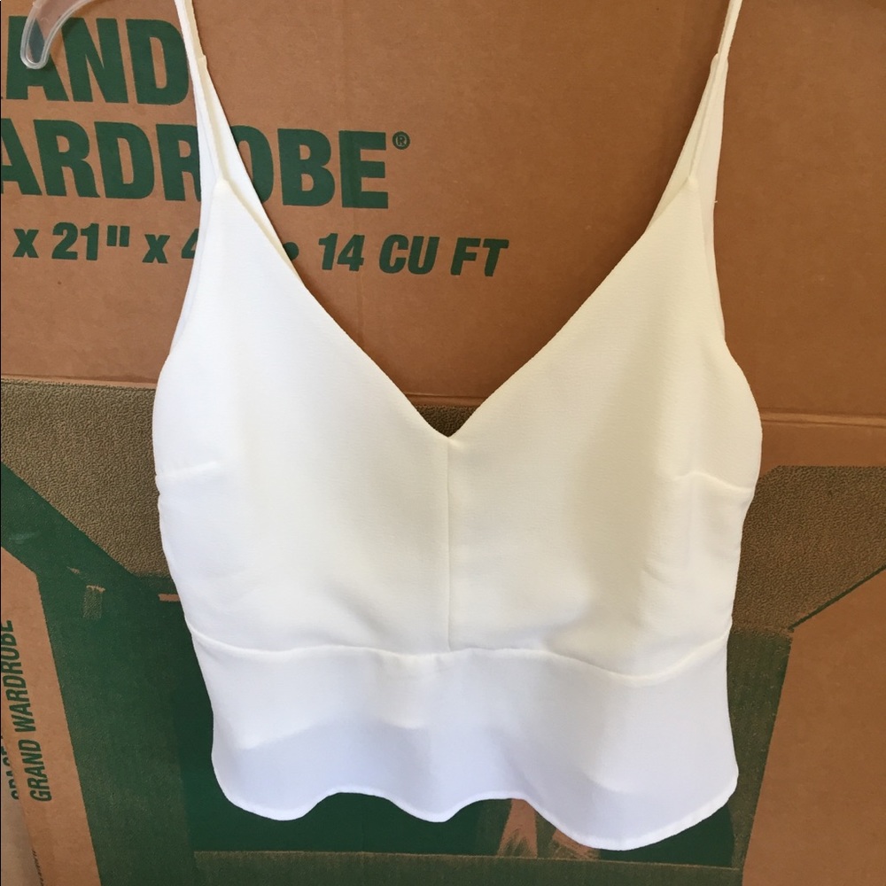 Zara peplum tank